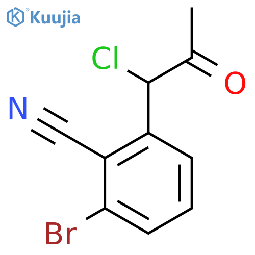 1-(3-Bromo-2-cyanophenyl)-1-chloropropan-2-one structure