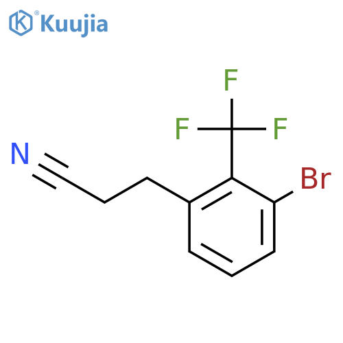 3-(3-Bromo-2-(trifluoromethyl)phenyl)propanenitrile structure