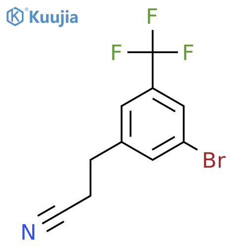 3-[3-Bromo-5-(trifluoromethyl)phenyl]propanenitrile structure