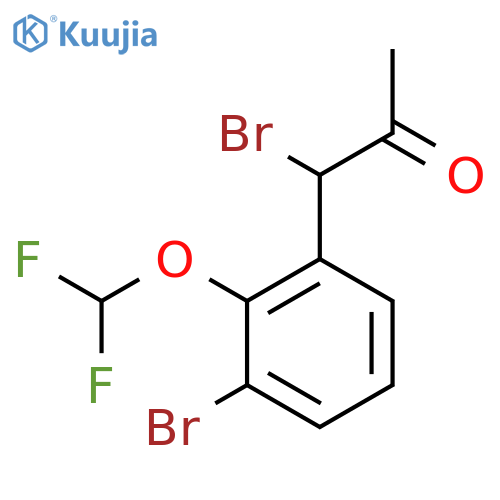 1-Bromo-1-(3-bromo-2-(difluoromethoxy)phenyl)propan-2-one structure
