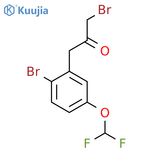 1-Bromo-3-(2-bromo-5-(difluoromethoxy)phenyl)propan-2-one structure