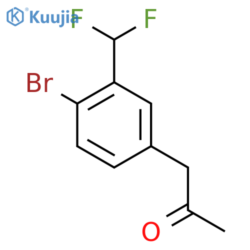 1-(4-Bromo-3-(difluoromethyl)phenyl)propan-2-one structure
