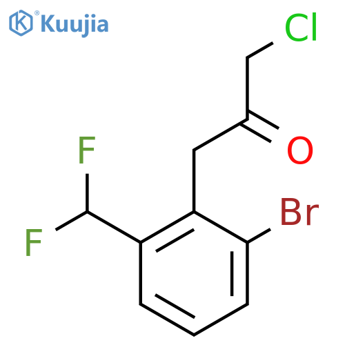 1-(2-Bromo-6-(difluoromethyl)phenyl)-3-chloropropan-2-one structure