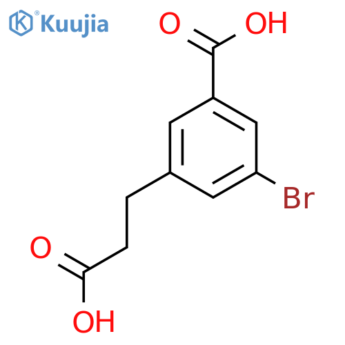 3-Bromo-5-(2-carboxyethyl)benzoic acid structure