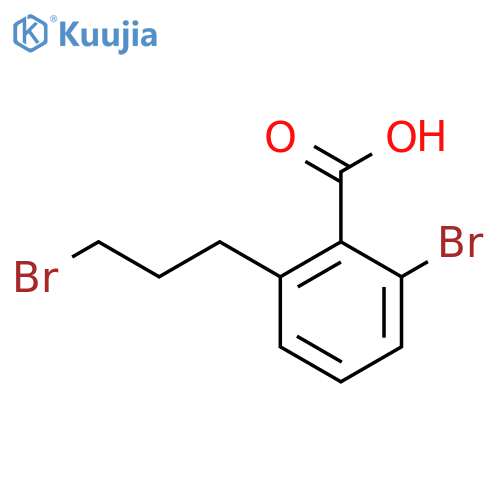 2-Bromo-6-(3-bromopropyl)benzoic acid structure