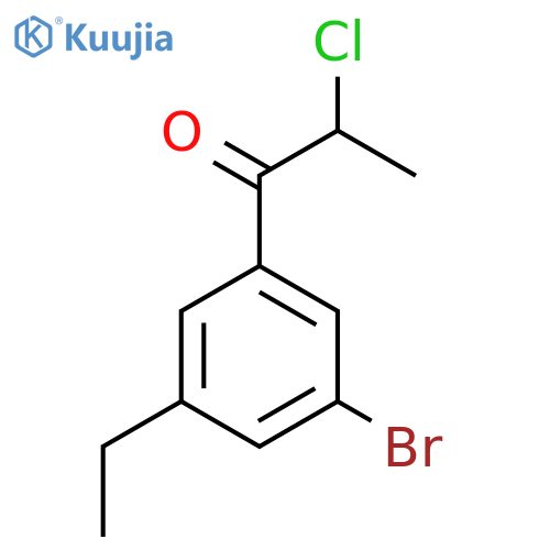 1-(3-Bromo-5-ethylphenyl)-2-chloropropan-1-one structure