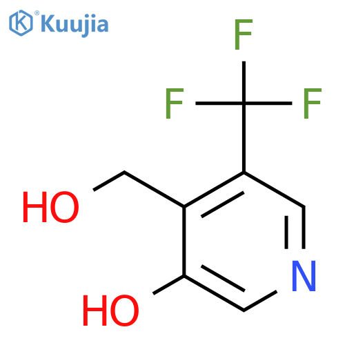 3-Hydroxy-5-(trifluoromethyl)pyridine-4-methanol structure