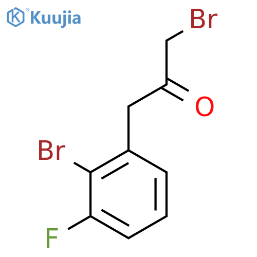 1-Bromo-3-(2-bromo-3-fluorophenyl)propan-2-one structure