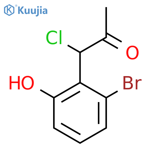 1-(2-Bromo-6-hydroxyphenyl)-1-chloropropan-2-one structure