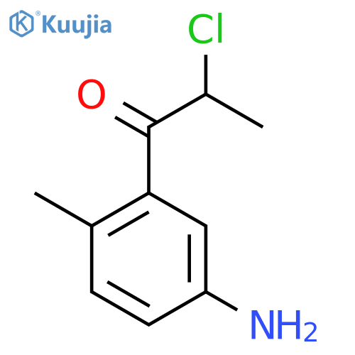 1-(5-Amino-2-methylphenyl)-2-chloropropan-1-one structure