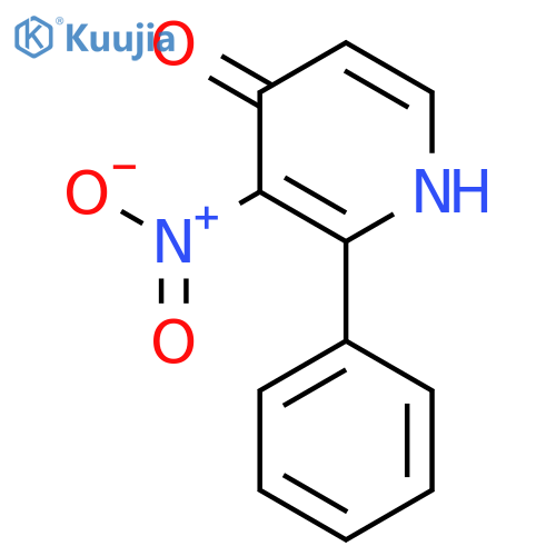 4-Hydroxy-3-nitro-2-phenylpyridine structure