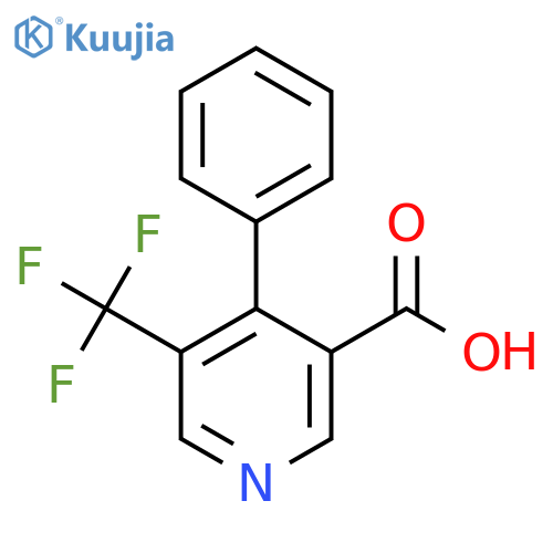 4-Phenyl-5-(trifluoromethyl)nicotinic acid structure