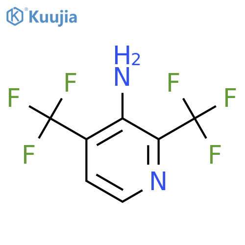 3-Amino-2,4-bis(trifluoromethyl)pyridine structure