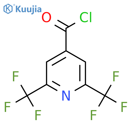 2,6-Bis(trifluoromethyl)pyridine-4-carbonyl chloride structure