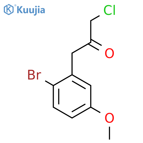 1-(2-Bromo-5-methoxyphenyl)-3-chloropropan-2-one structure