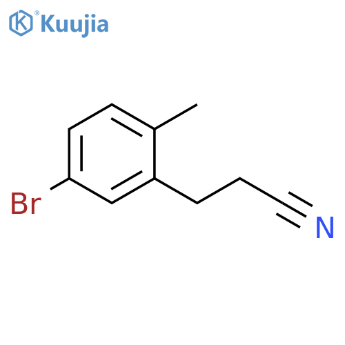 5-Bromo-2-methylphenylpropanenitrile structure