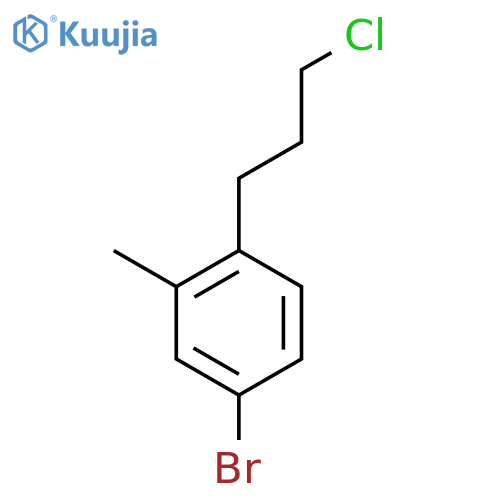 5-Bromo-2-(3-chloropropyl)toluene structure