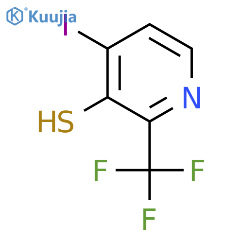 4-Iodo-3-mercapto-2-(trifluoromethyl)pyridine structure