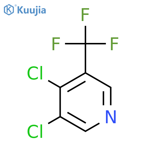 3,4-Dichloro-5-(trifluoromethyl)pyridine structure