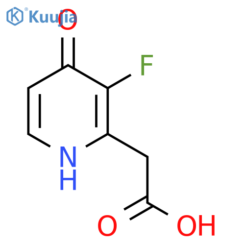 3-Fluoro-4-hydroxypyridine-2-acetic acid structure