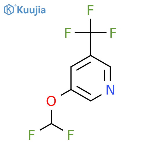 3-Difluoromethoxy-5-(trifluoromethyl)pyridine structure