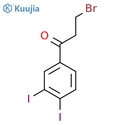 3-Bromo-1-(3,4-diiodophenyl)propan-1-one structure