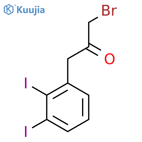 3-Bromo-1-(2,3-diiodophenyl)propan-2-one structure