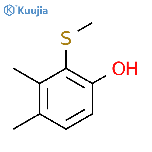 2,3-Dimethyl-6-hydroxythioanisole structure