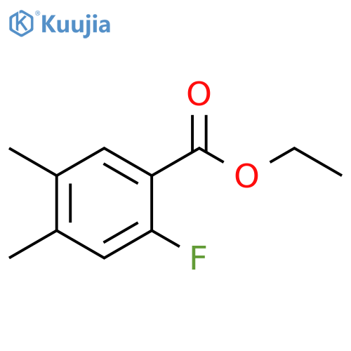 Benzoic acid, 2-fluoro-4,5-dimethyl-, ethyl ester structure