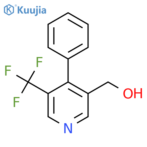 4-Phenyl-3-(trifluoromethyl)pyridine-5-methanol structure