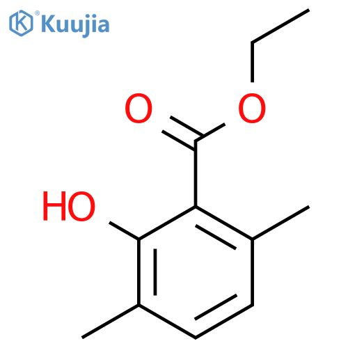 Ethyl 3,6-dimethyl-2-hydroxybenzoate structure