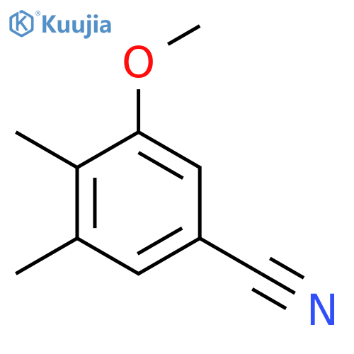 3,4-Dimethyl-5-methoxybenzonitrile structure