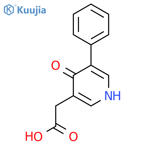 4-Hydroxy-3-phenylpyridine-5-acetic acid structure