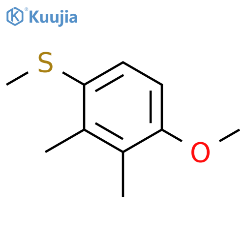 Benzene, 1-methoxy-2,3-dimethyl-4-(methylthio)- structure