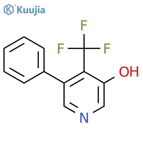 3-Hydroxy-5-phenyl-4-(trifluoromethyl)pyridine structure