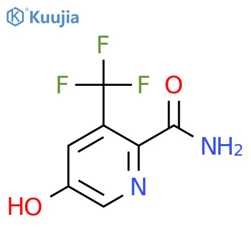 5-Hydroxy-3-(trifluoromethyl)picolinamide structure
