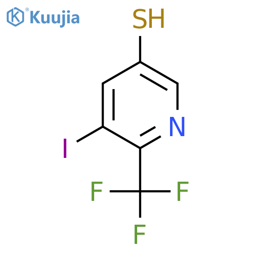 3-Iodo-5-mercapto-2-(trifluoromethyl)pyridine structure