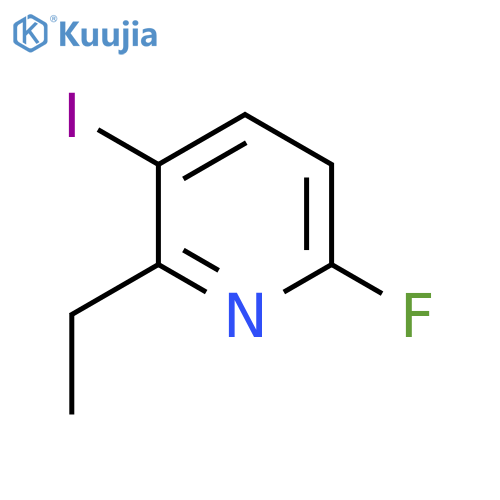 2-Ethyl-6-fluoro-3-iodopyridine structure