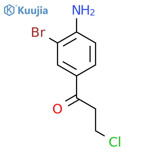 1-(4-Amino-3-bromophenyl)-3-chloropropan-1-one structure