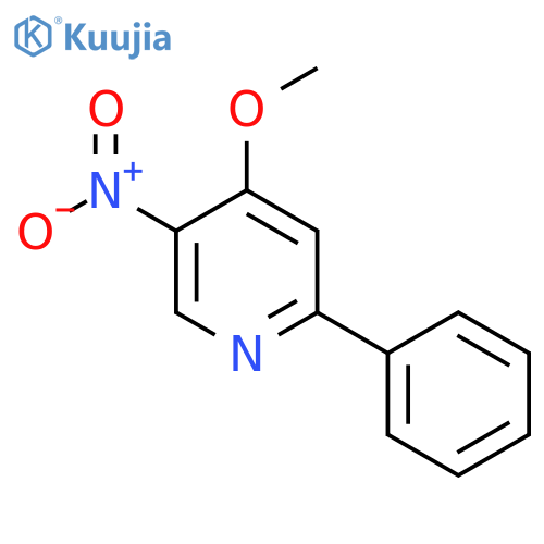 4-Methoxy-5-nitro-2-phenylpyridine structure