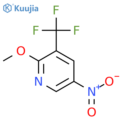 2-Methoxy-5-nitro-3-(trifluoromethyl)pyridine structure