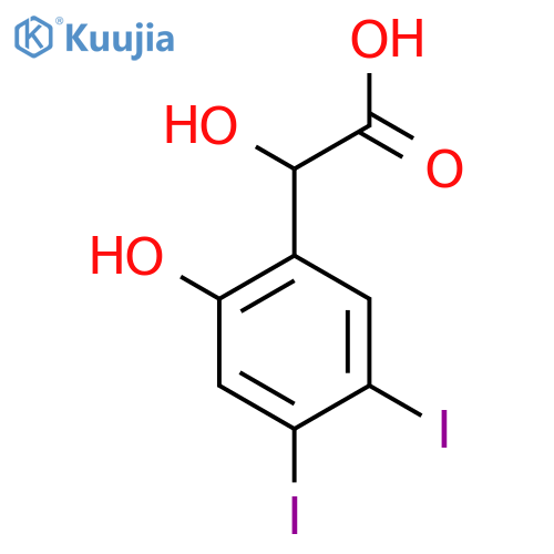 4,5-Diiodo-2-hydroxymandelic acid structure