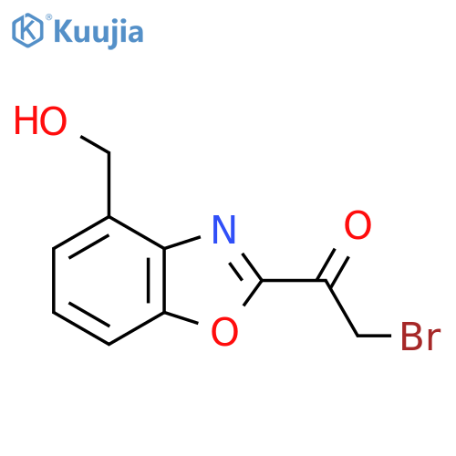 2-(2-Bromoacetyl)benzo[d]oxazole-4-methanol structure
