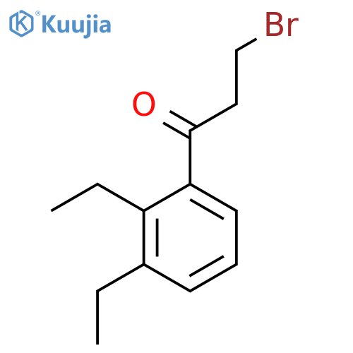 3-Bromo-1-(2,3-diethylphenyl)propan-1-one structure