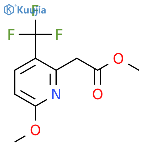 Methyl 6-methoxy-3-(trifluoromethyl)pyridine-2-acetate structure