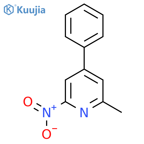 2-Methyl-6-nitro-4-phenylpyridine structure