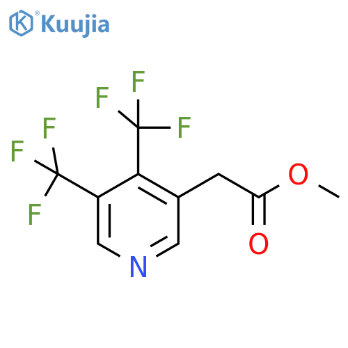Methyl 3,4-bis(trifluoromethyl)pyridine-5-acetate structure
