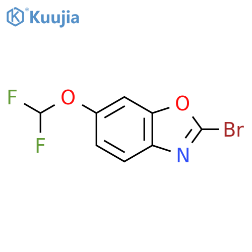 2-Bromo-6-(difluoromethoxy)benzo[d]oxazole structure