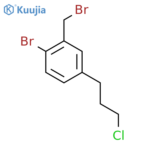 2-Bromo-5-(3-chloropropyl)benzyl bromide structure