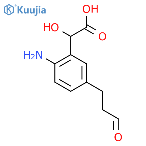 2-Amino-5-(3-oxopropyl)mandelic acid structure